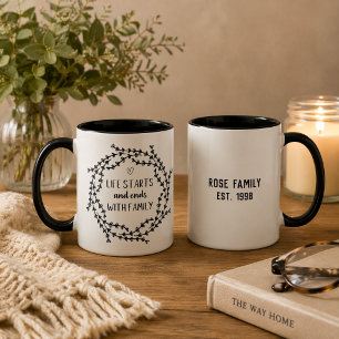 Mug La vie à la ferme commence et se termine avec un m