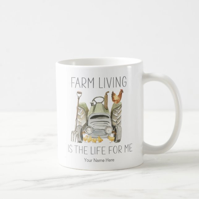 Mug La Vie Agricole Est La Vie Pour Moi Les Poulets D' (Droite)