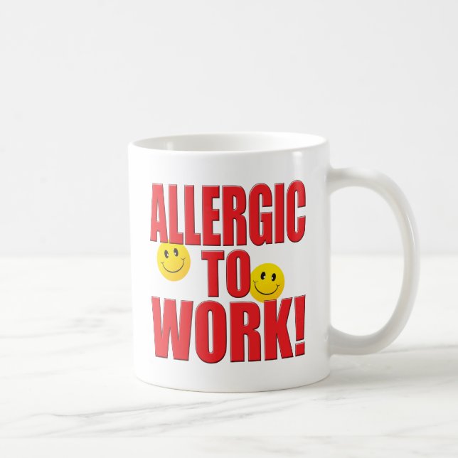 Mug La vie allergique de travail (Droite)