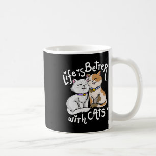 Mug La vie Amoureux des chats de Valentine est meilleu