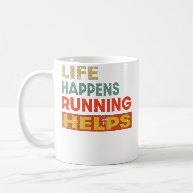 Mug La vie arrive en courant aide amateur de course dr (Gauche)