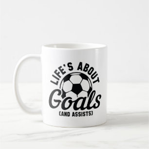 Mug La vie au sujet des objectifs et de l’aide