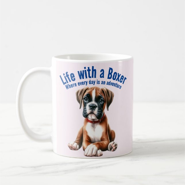 Mug La vie avec une boîte où chaque jour est une avent (Gauche)