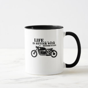 Mug La vie classique de motard est meilleure avec la