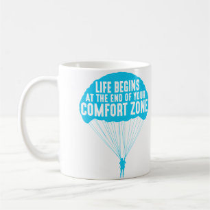 Mug La vie commence à la fin de votre zone de confort 