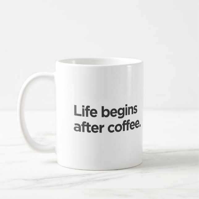 Mug La vie commence après (Gauche)