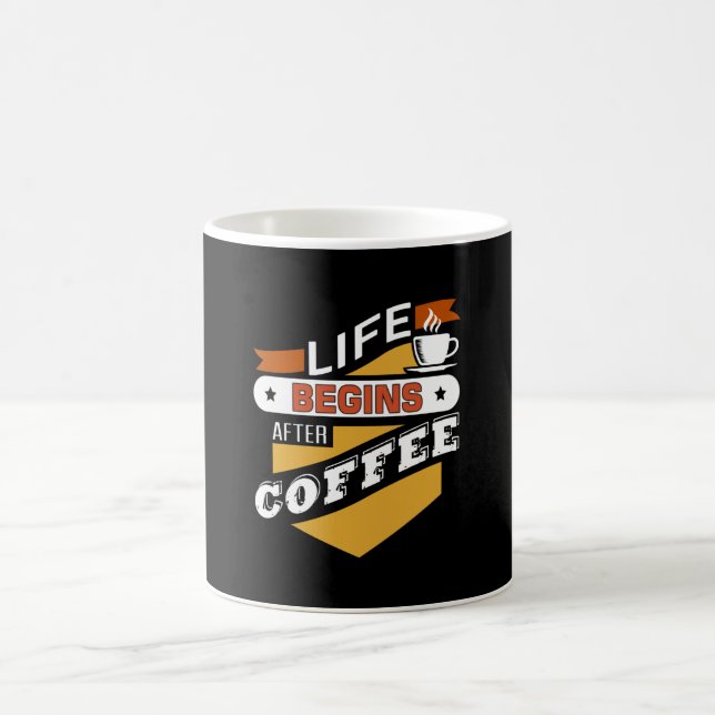 Mug La vie commence après le café (Centre)