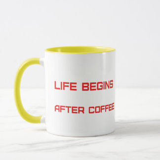 Mug La vie commence après le café
