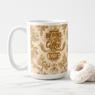 Mug La vie commence par