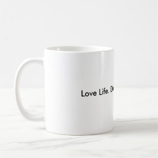 Mug La vie d'amour. Le faites du bien. Vivez bien
