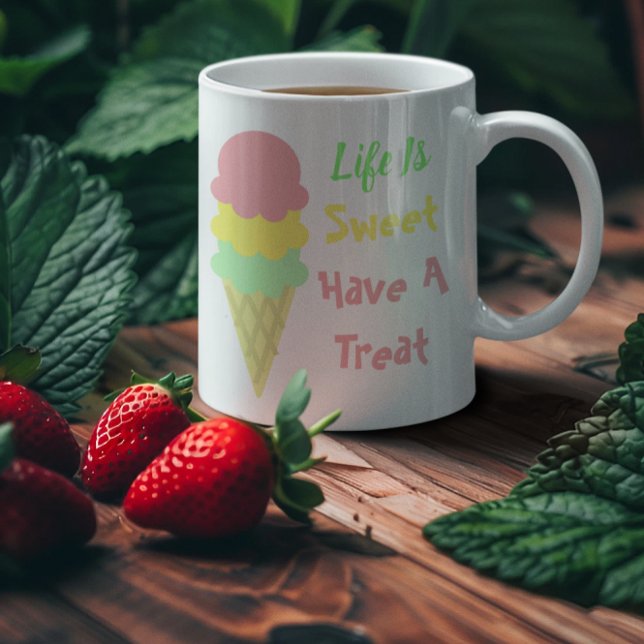 Mug La Vie De Crème De Glace Est Douce (Créateur téléchargé)