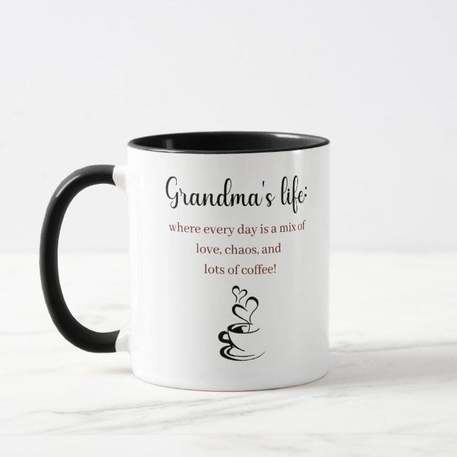 Mug - La vie de grand-mère : Où chaque jour... (Gauche)
