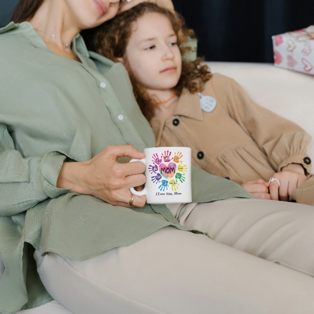 Mug La vie de maman personnalisée avec le coeur (Créateur téléchargé)