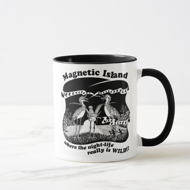 Mug La vie de nuit magnétique d'île (Droite)