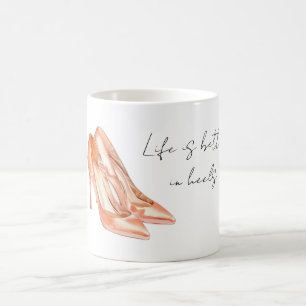 Mug La vie de pêche est meilleure en talons