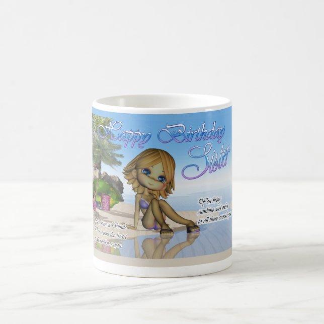 Mug La vie de plage de collection de tarte de Cutie de (Centre)