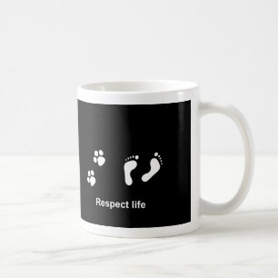 Mug La vie de respect - chacun importe