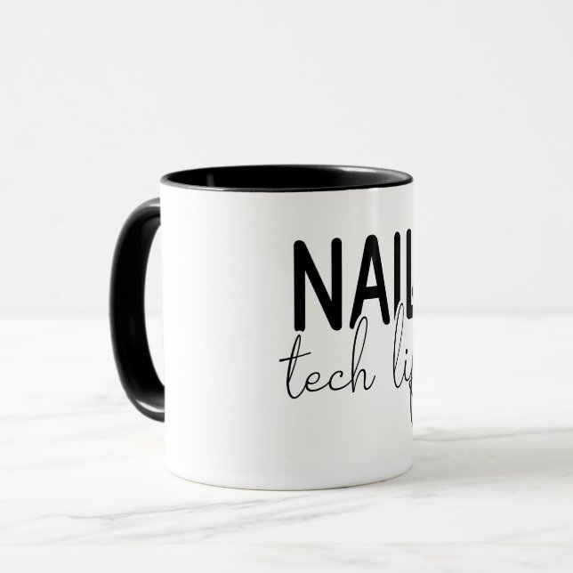 Mug La vie de technicien en onglerie (Devant gauche)