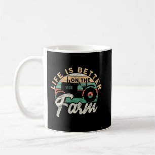Mug La vie des hommes est meilleure à la ferme amusant