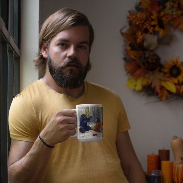 Mug La vie d'un chasseur  Une situation serrée Arthur  (Créateur téléchargé)