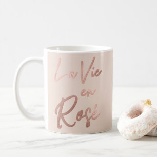 Mug La Vie en rose French Quota Rose Gold Pink