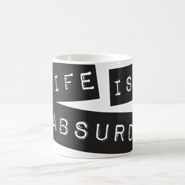 Mug La vie est absurde (ruban noir) (Centre)