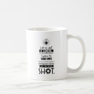 Mug La vie est comme un appareil-photo