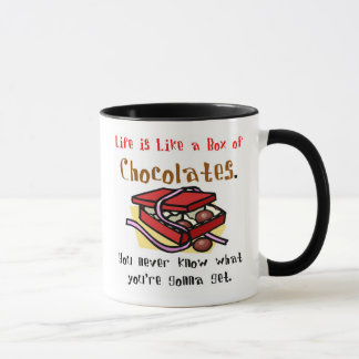 Mug La vie est comme une boîte de chocolats.
