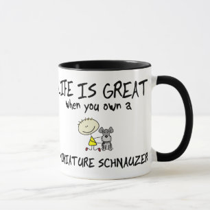 Mug La vie est grand Schnauzer miniature