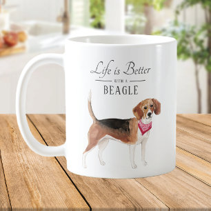 Mug La vie est meilleur Beagle