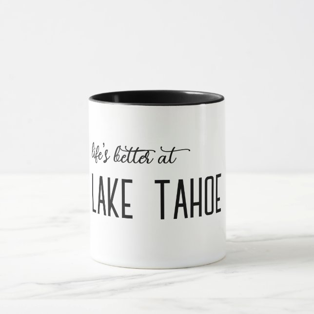 Mug La vie est meilleure à (Centre)
