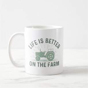Mug La Vie Est Meilleure À La Ferme