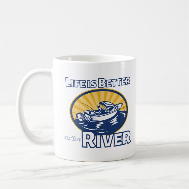 Mug La vie est meilleure à la rivière (Gauche)