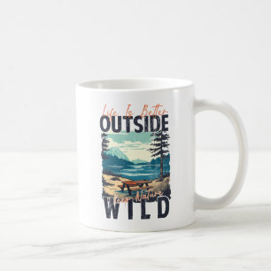 Mug La vie est meilleure à l'extérieur - Nature Aventu