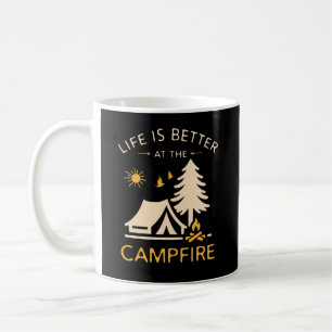 Mug La vie est meilleure au feu de camp – Citation drô