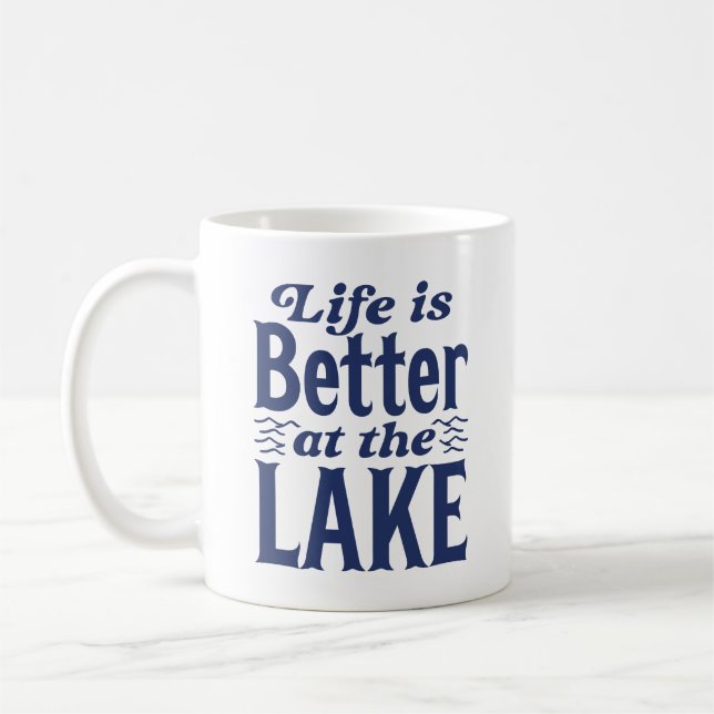 Mug La Vie Est Meilleure Au Lac (Gauche)