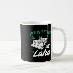 Mug La vie est meilleure au lac - Cadeau de bateau pon