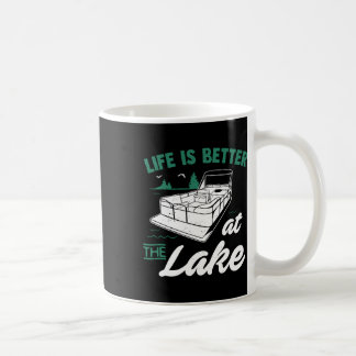 Mug La vie est meilleure au lac - Cadeau de bateau pon
