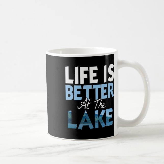 Mug La vie est meilleure au lac pêche bateau  (Droite)