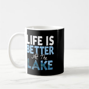 Mug La vie est meilleure au lac pêche en bateau