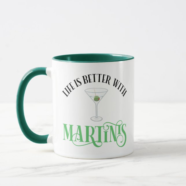 Mug La vie est meilleure avec des Martinis (Gauche)