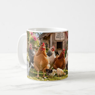 Mug La vie est meilleure avec des poules
