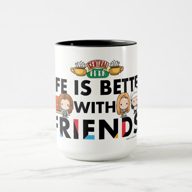 Mug La vie est meilleure avec FRIENDS™ Art Chibi (Centre)