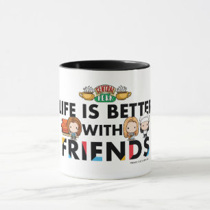 Mug La vie est meilleure avec FRIENDS™ Art Chibi