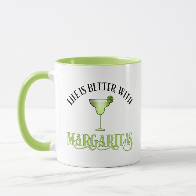 Mug La Vie Est Meilleure Avec Margaritas (Gauche)