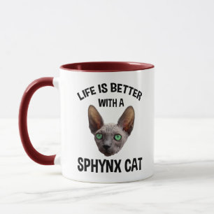 Mug La Vie Est Meilleure Avec Un Chat Sphynx