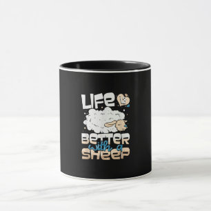 Mug La Vie Est Meilleure Avec Un Mouton Don de l'éle