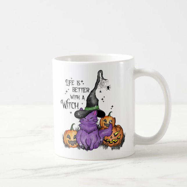 Mug La Vie Est Meilleure Avec Une Sorcière (Droite)