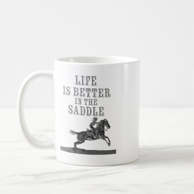 Mug La vie est meilleure dans la selle (Gauche)
