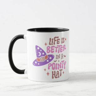 Mug La vie est meilleure dans un Halloween Casquette à